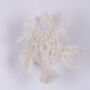 Handmade Christmas Tree Festive Decoration White Cotton And Wood, thumbnail 3 of 5