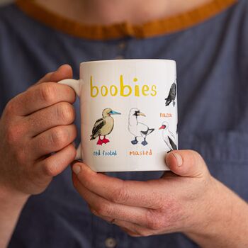 Pair Of Tits And Boobies Bird Mugs, 5 of 9