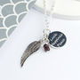 Personalised Birthstone Sentiment Necklace, thumbnail 2 of 12