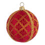 Handmade Royal Christmas Upcycled Saree Bauble, thumbnail 2 of 3