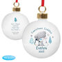 Personalised Winter Explorer First Christmas Tiny Tatty Teddy Bauble, thumbnail 4 of 4