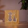 Cat Dog Bedside Lamp Desk Table LED Pet Lover Friends, thumbnail 1 of 7