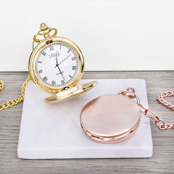 Classic Pocket Watch Rose Gold, 3 of 5