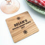 Personalised Boujee Secret Santa Christmas Coaster, thumbnail 1 of 4