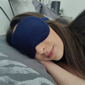 Pure Cashmere Soft Knitted Sleep Eye Mask, 2 of 12
