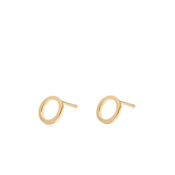 Sterling Silver Circle Stud Earrings, 4 of 6