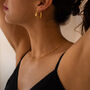 18k Gold Thick Link Chain Necklace Set, thumbnail 3 of 9