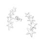 Silver Climber Earrings, Stars, In A Gift Tin, thumbnail 3 of 10