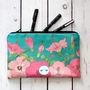 Tropical Hibiscus Lined Cotton Cosmetics Bag, thumbnail 7 of 7