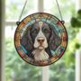 Springer Spaniel Black And White Stained Glass Effect Suncatcher, thumbnail 5 of 5