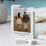 Personalised Engagement Memory Block For Couple, thumbnail 7 of 10