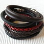 Leather And Silver Story Bracelet, thumbnail 7 of 12