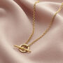 Personalised Mini Message T Bar Lariat Necklace, thumbnail 3 of 7