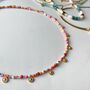 Colourful Bead Choker With Gold Vermeil Or Silver Coins, thumbnail 12 of 12