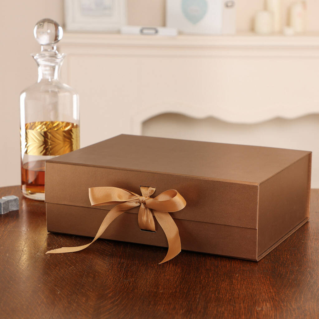 Personalised Gold Etched Brandy Decanter By Dibor