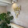 Large Ochre Yellow And Grey Geometric Wall Hanging, thumbnail 6 of 9
