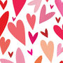 Pink Hearts Wrapping Paper Two Sheets, thumbnail 2 of 6