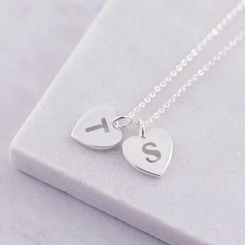 Personalised Initial Pierced Heart Necklace, 3 of 5