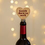 Up North 'Gerrit Darn Ya Neck' Oak Heart Bottle Stopper | Wine Bottle Stopper | Drink Accessory | Bar Accessory, thumbnail 1 of 2