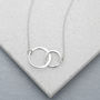 Sterling Silver Linked Circles Necklace, thumbnail 4 of 8