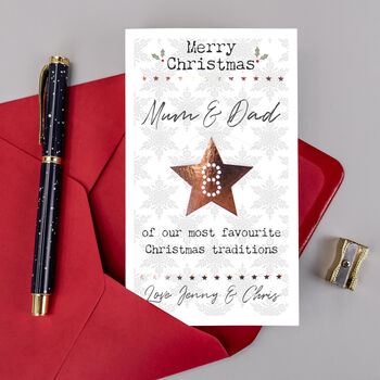 Personalised Christmas Fold Out Card, 2 of 8