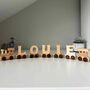 Wooden Letter Personalised Name Toy Train, thumbnail 7 of 7