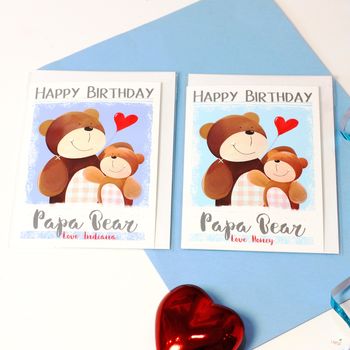 Personalised Daddy Papa Bear Birthday Card, 9 of 10