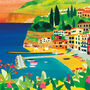 Sorrento, Italy Illustrated Travel Print, thumbnail 3 of 8