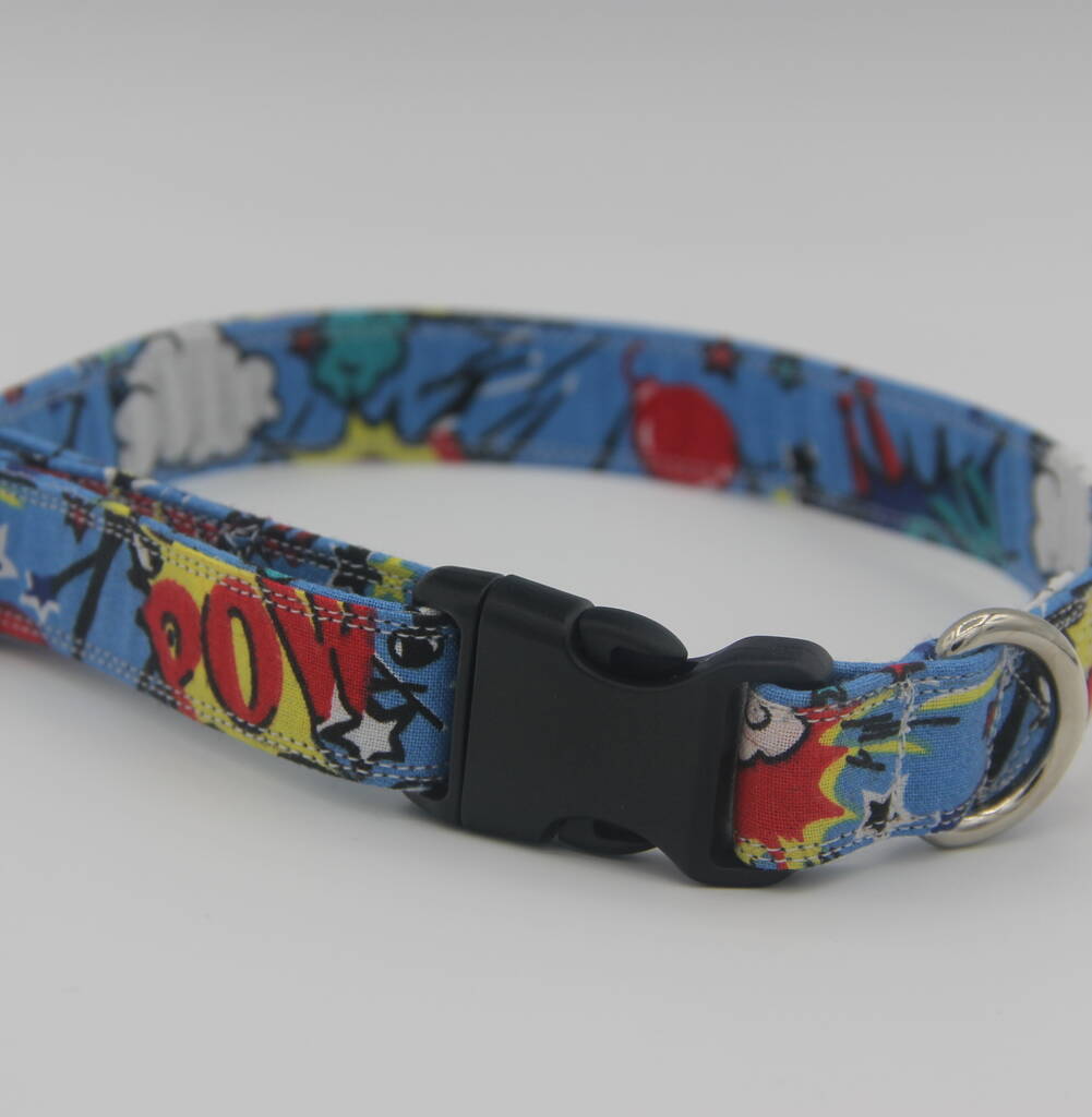 Comic Book Action Dog Collar, 1 of 12