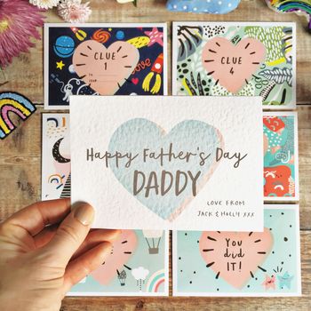 Father's Day Treasure Hunt And Personalised Card Set, 2 of 12