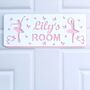 Personalised Ballerina And Butterfly Childs Door Sign, thumbnail 4 of 11