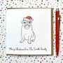 Personalised Pug Christmas Card, thumbnail 2 of 2