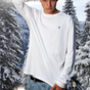 White/Black Skier Long Sleeve T Shirt, thumbnail 4 of 6