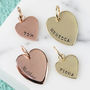 Personalised 9ct Gold Heart Charm, thumbnail 1 of 2
