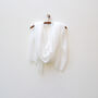 White Lightweight Summer Scarf Prayer Type Scarf, thumbnail 4 of 10