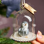 Personalised First Baby's Christmas Penguin Bauble, thumbnail 4 of 4