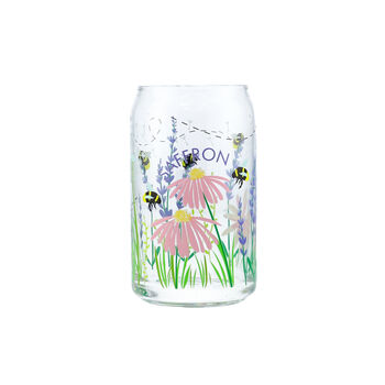 Personalised Meadow Name Printed Can Glass, 4 of 8