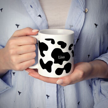 Cow Print Personalised Mug Premium Quality, 3 of 5