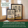 Life Is What You Bake It Funny Baking Print, thumbnail 3 of 9