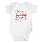 Personalised Little Pumpkin Baby Vest, thumbnail 2 of 3