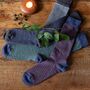 Ladies Alpaca Stripey Socks, thumbnail 9 of 12