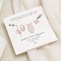 Personalised New Baby Girl Congratulations Card, thumbnail 1 of 7