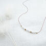 Moonstone Silk Necklace June Birthstone Jewellery, thumbnail 1 of 2