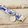 The Richmond Blue And White Floral Dog Collar, thumbnail 3 of 3