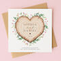 Personalised Woodland Wedding Day Card, thumbnail 1 of 4