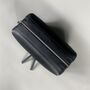 Black Leather Double Zip Wash Bag, thumbnail 6 of 10