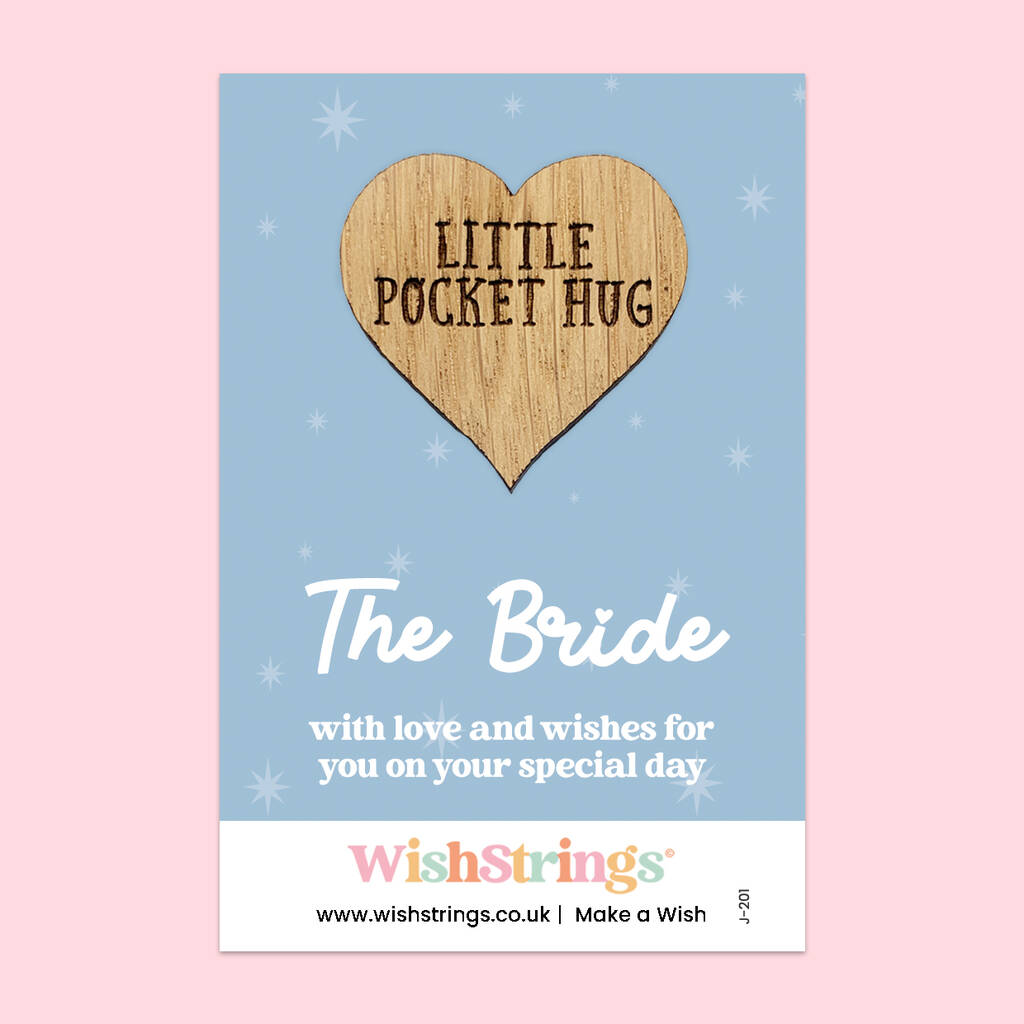 Bride Little Pocket Hug – Wedding Day Keepsake Token, 1 of 1