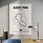 Albert Park Melbourne F1 Track Print F1 Gift, Father's Day Gifts, thumbnail 2 of 2