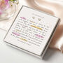 Milestone Birthday Gift For Her Sterling Silver Heart Stud Earrings And Keepsake Poem, thumbnail 1 of 6