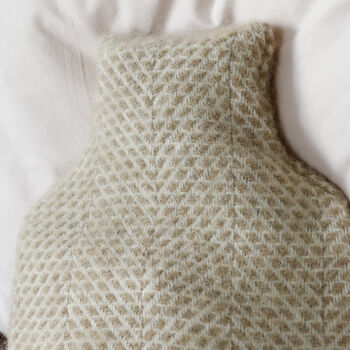 Beige And Cream Hot Water Bottle, 2 of 3